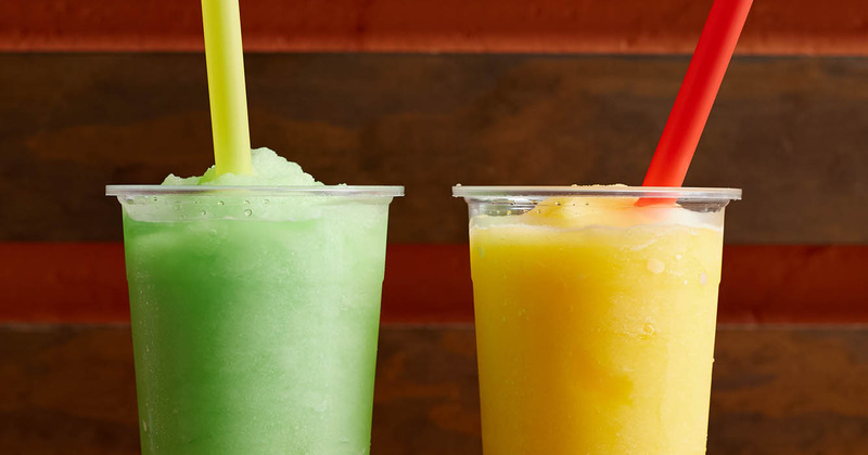 two tumblers of slush