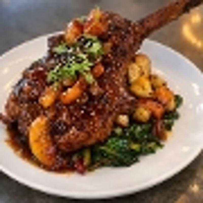 Bourbon Smoked Porkchop photo