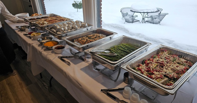 Buffet spread