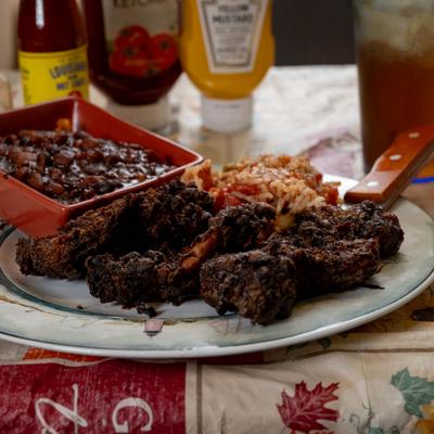 Chicken Fried Banana Pork Loin.