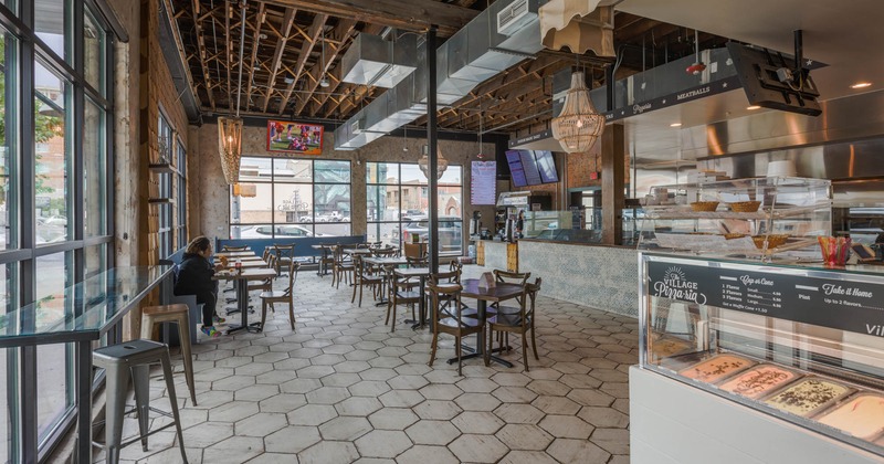 Interior, dining area