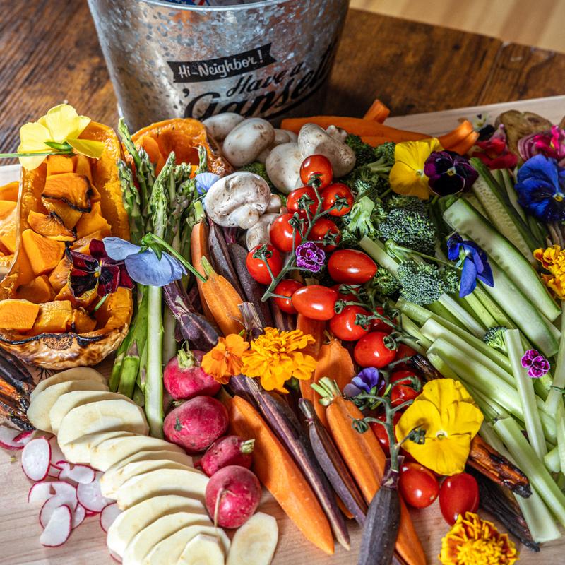 menu item 13 of 15, VEGGIES: