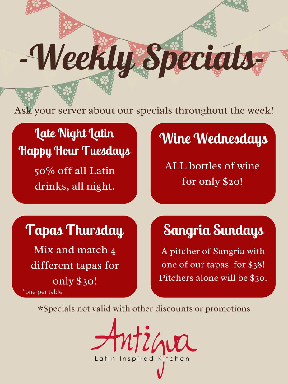 Weekly Specials event photo