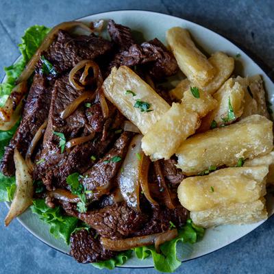 Steak & Fried Yucca
