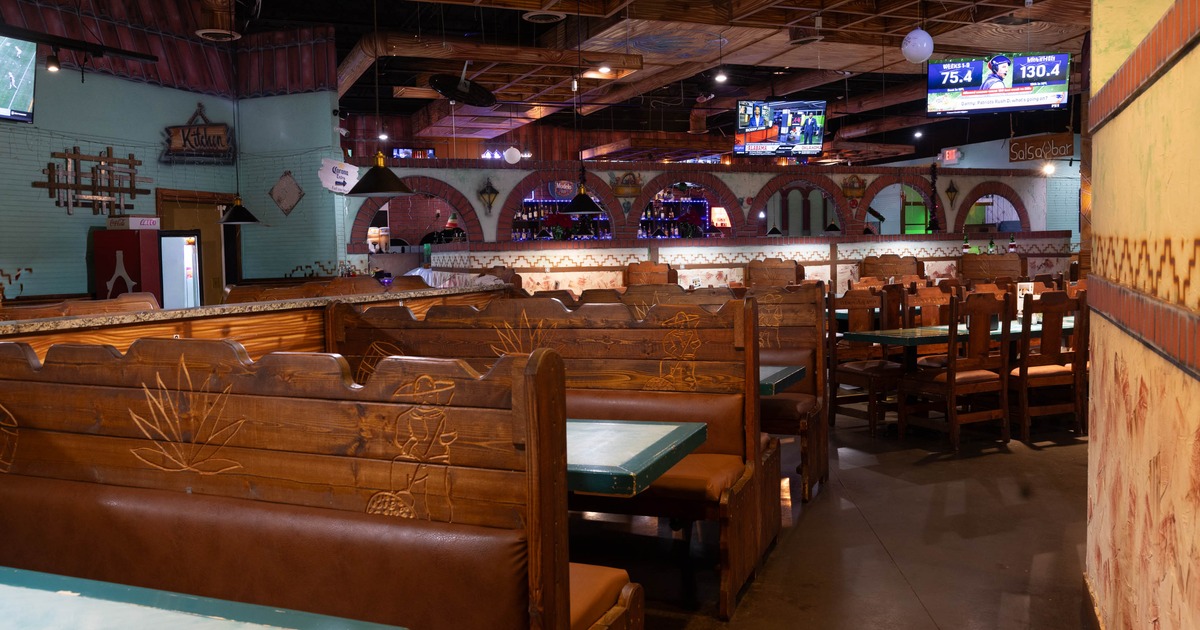 Restaurant interior, seating