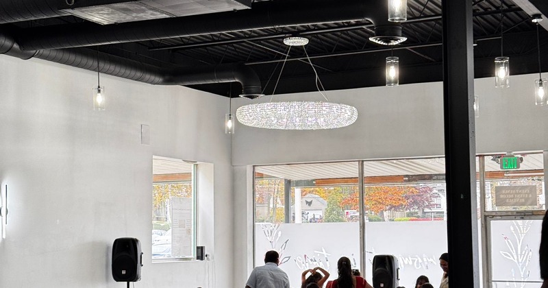 Spacious dining room