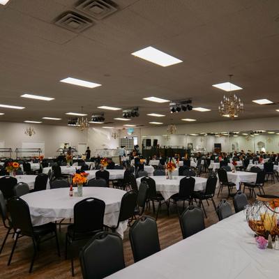 Venue's interior, view from the corner.