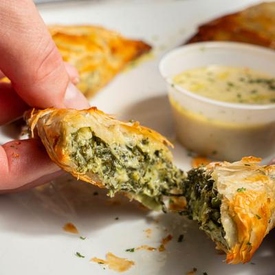 Spinach pie.