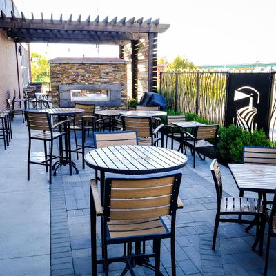 Tables ready for guests].