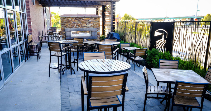 Exterior, patio tables
