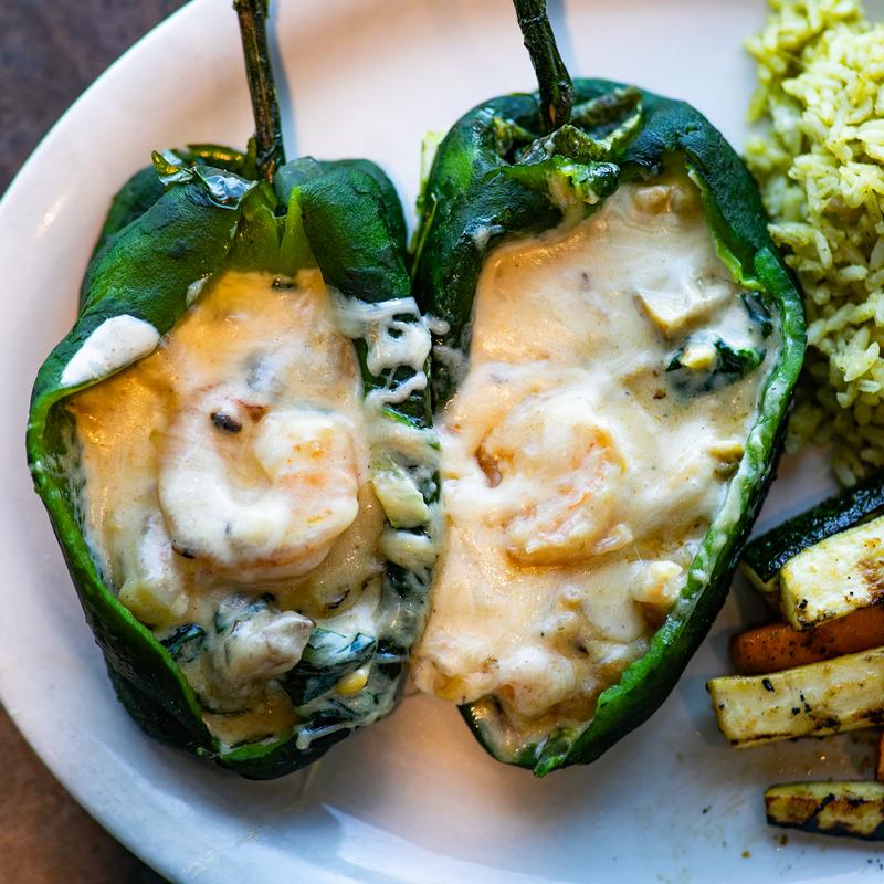 menu item 26 of 29, Chile Relleno De Camaron Y Hongos (2)