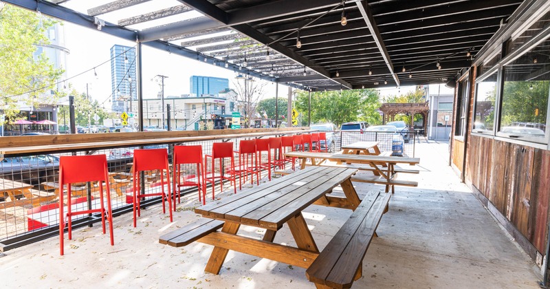 Seating area outside