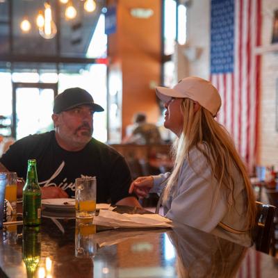 People at the restaurant.