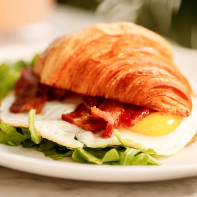 Croissant Breakfast Sandwhich.