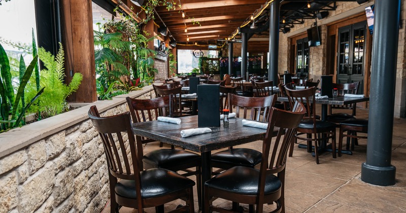 Exterior, tables and chairs on patio