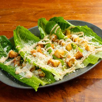 Romaine Caesar salad.