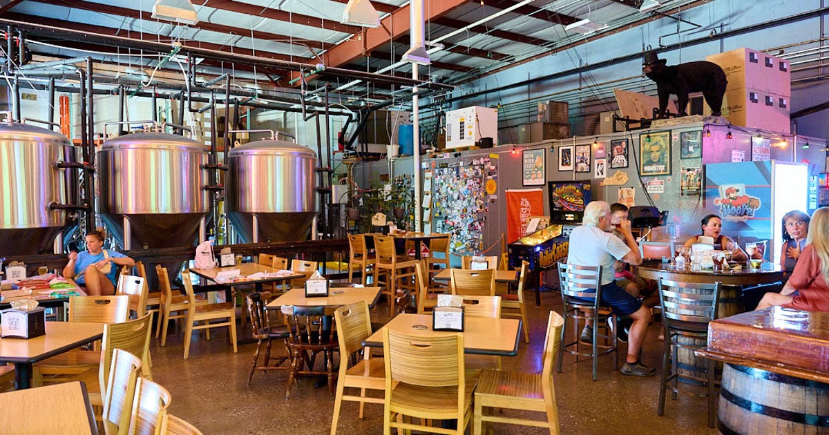 Interior, tables and chairs