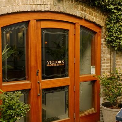 Restaurant entrance.