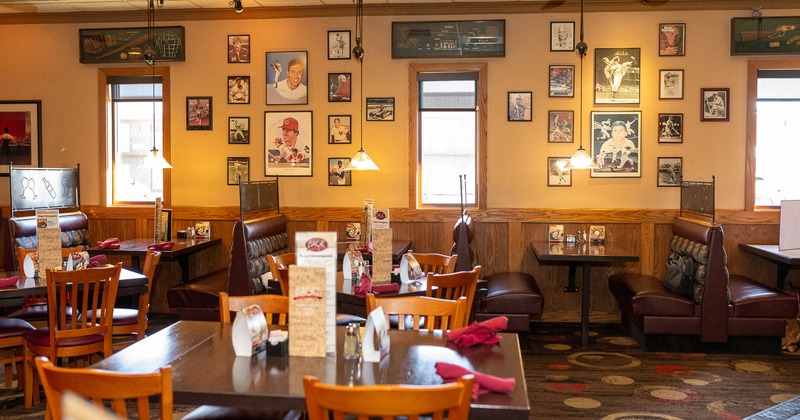 Restaurant interior, main seating area