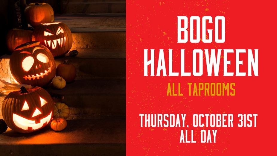 All Taprooms: BOGO Halloween event photo