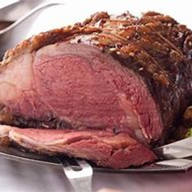 Roasted Prime Rib with Au Jus & Horseradish Sauce photo