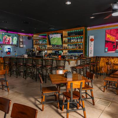 Restaurant interior.