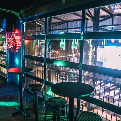 Interior, high tables