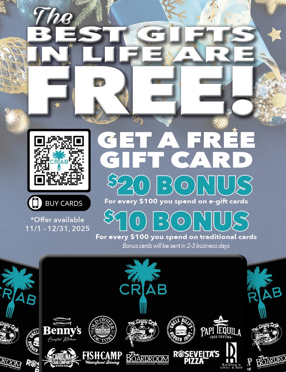 CRAB Holiday Gift Card Promotion event photo