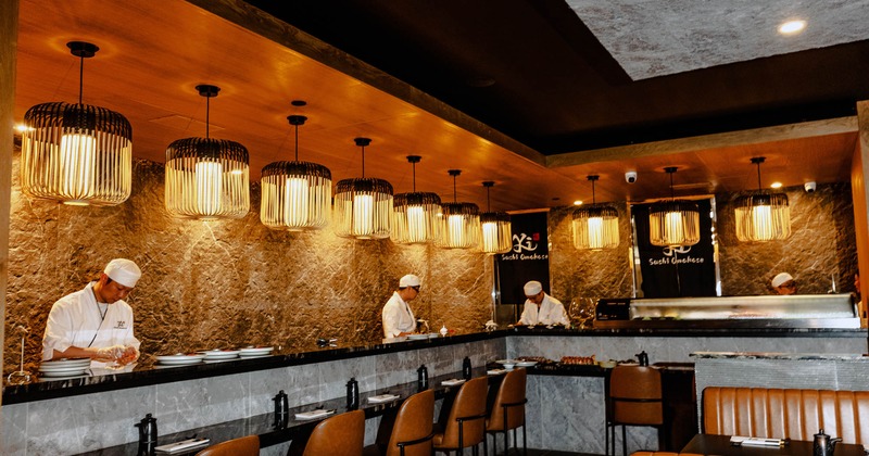 Kitchen staff preparing food
