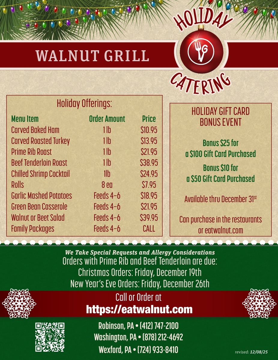 HOLIDAY CATERING ORDERS event photo