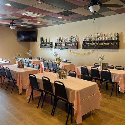 Restaurant dining area.