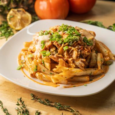 Loaded Kimchi Fries.