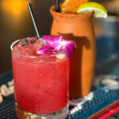 New Cocktails Crimson Grove and Cantarito with fresh squeezed grapefruit..