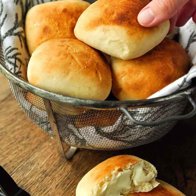 6 Yeast Rolls & Whipped Butter photo