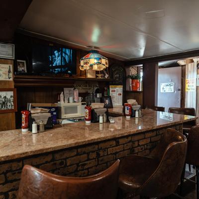 Interior, bar area.
