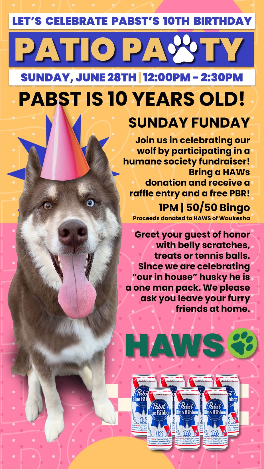 PATIO PAWTY | PABST IS TURNING 10 YEARD OLD! event photo