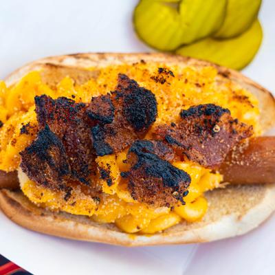 KKD’S Mac and Cheese Dog.