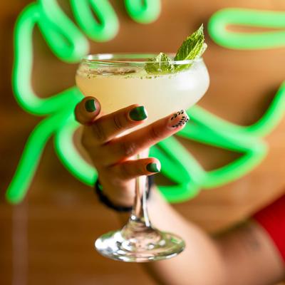 Served Margarita Cocktail