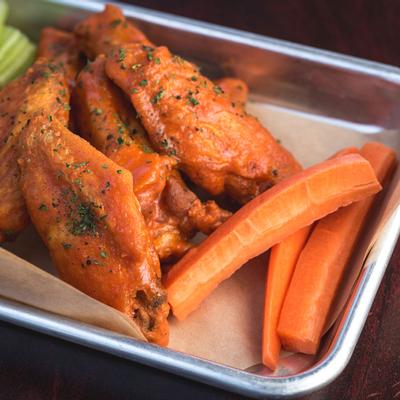 Grilled chicken and carrot on the side