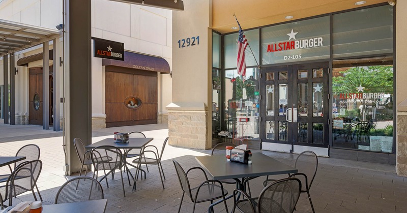 Exterior, patio tables