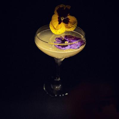 A served cocktail.