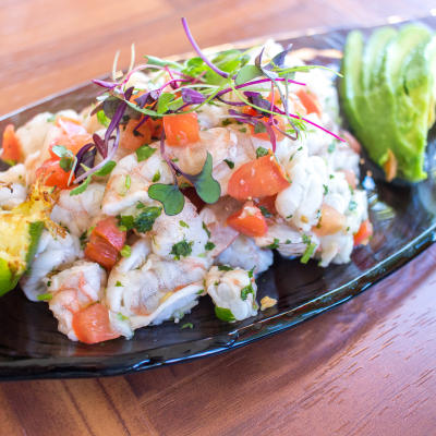 The Shrimp Crab Enchiladas.