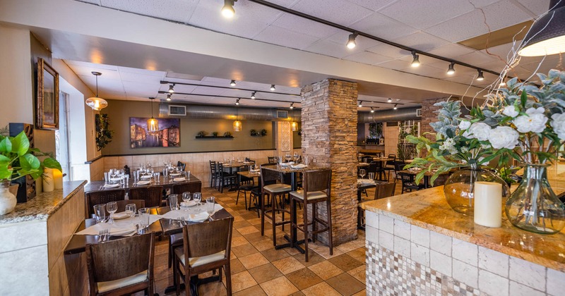 Interior, angle view of the dining area