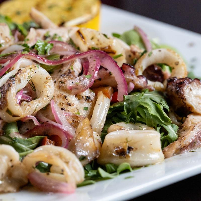 menu item 12 of 13, Grilled Octopus & Calamari