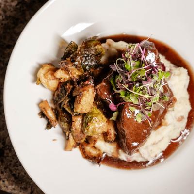 Braised short rib.
