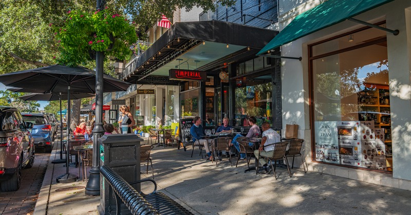 Outdoor seating area