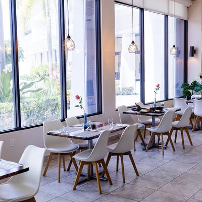 Interior, dining area.