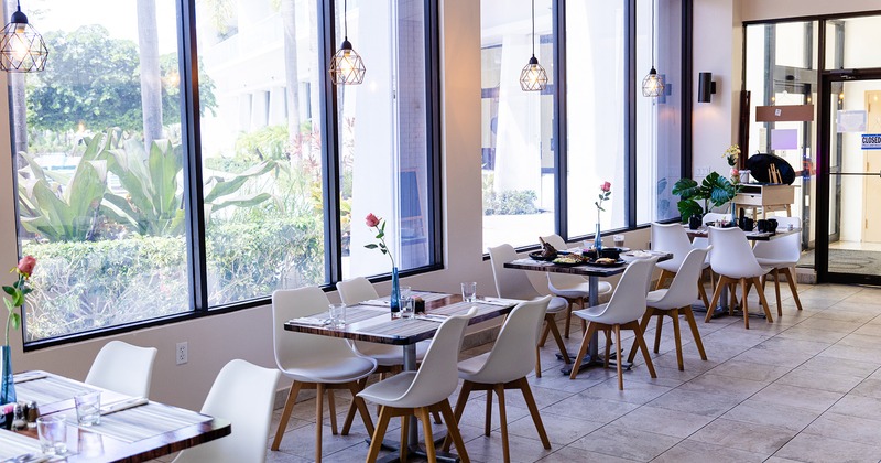 Restaurant interior, dining area