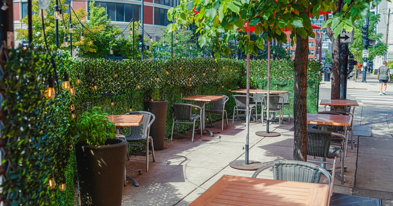 Exterior, main seating