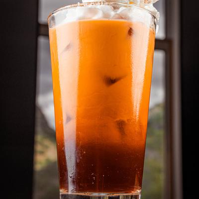 Thai Iced Tea, close.